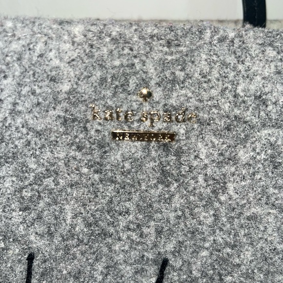 Kate Spade Baby It’s Its Cold Outside Gray Wool Tote ⛄️❄️ - Picture 8 of 9